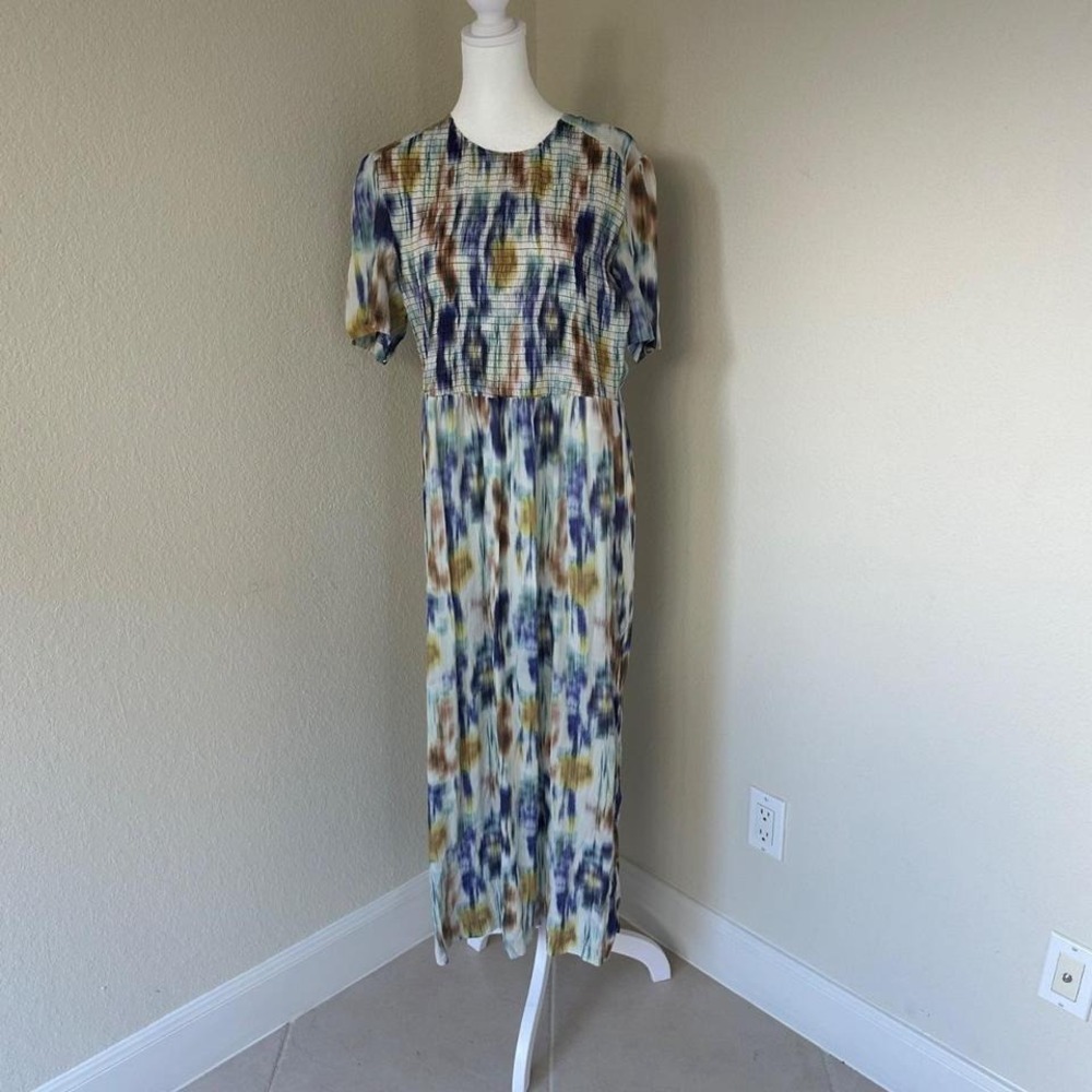 Baum und Pferdgarten Maxi Dress‎ Womens Medium White Multicolor Whimsical Fairy